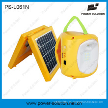 Tragbare Solarwarnungslaterne 2W mit Telefon-Ladegerät 5-in-1